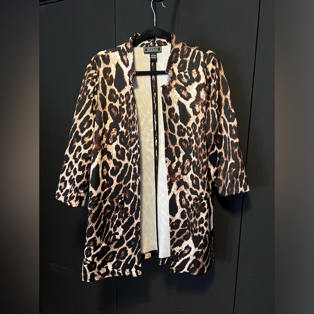 Cheetah Long Blazer